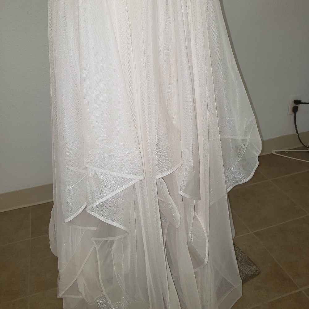 New Light Champagne Layered Dress size 9 - Picture 7 of 8